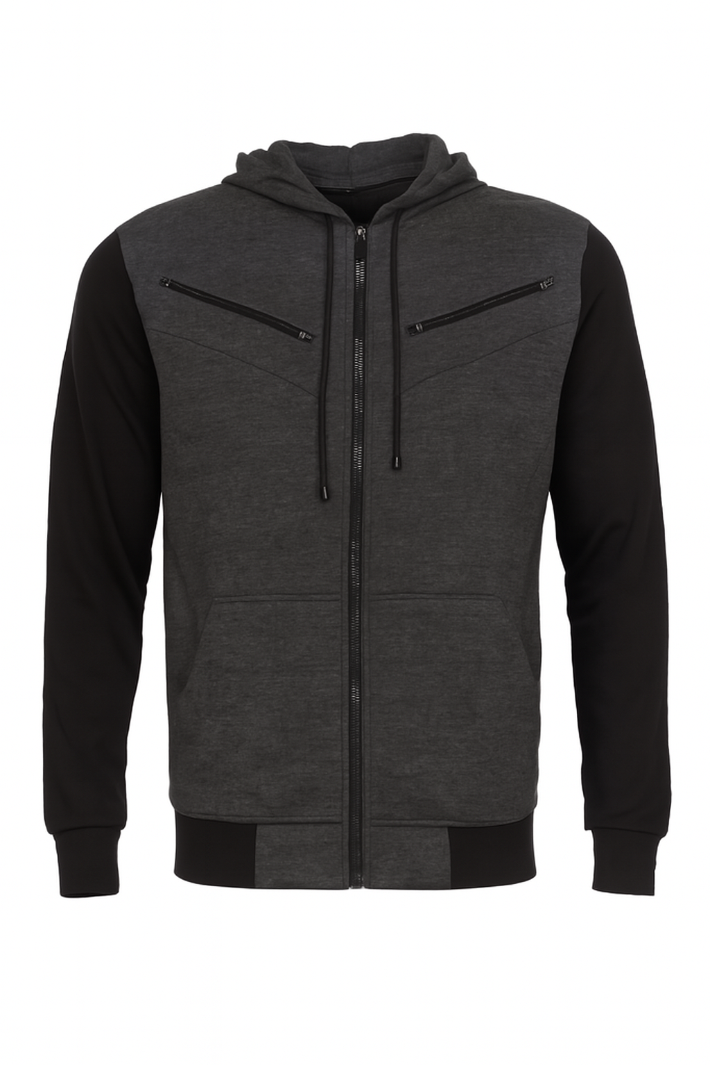 Men’s Casual Zip-Up Jaqueta Hoodie