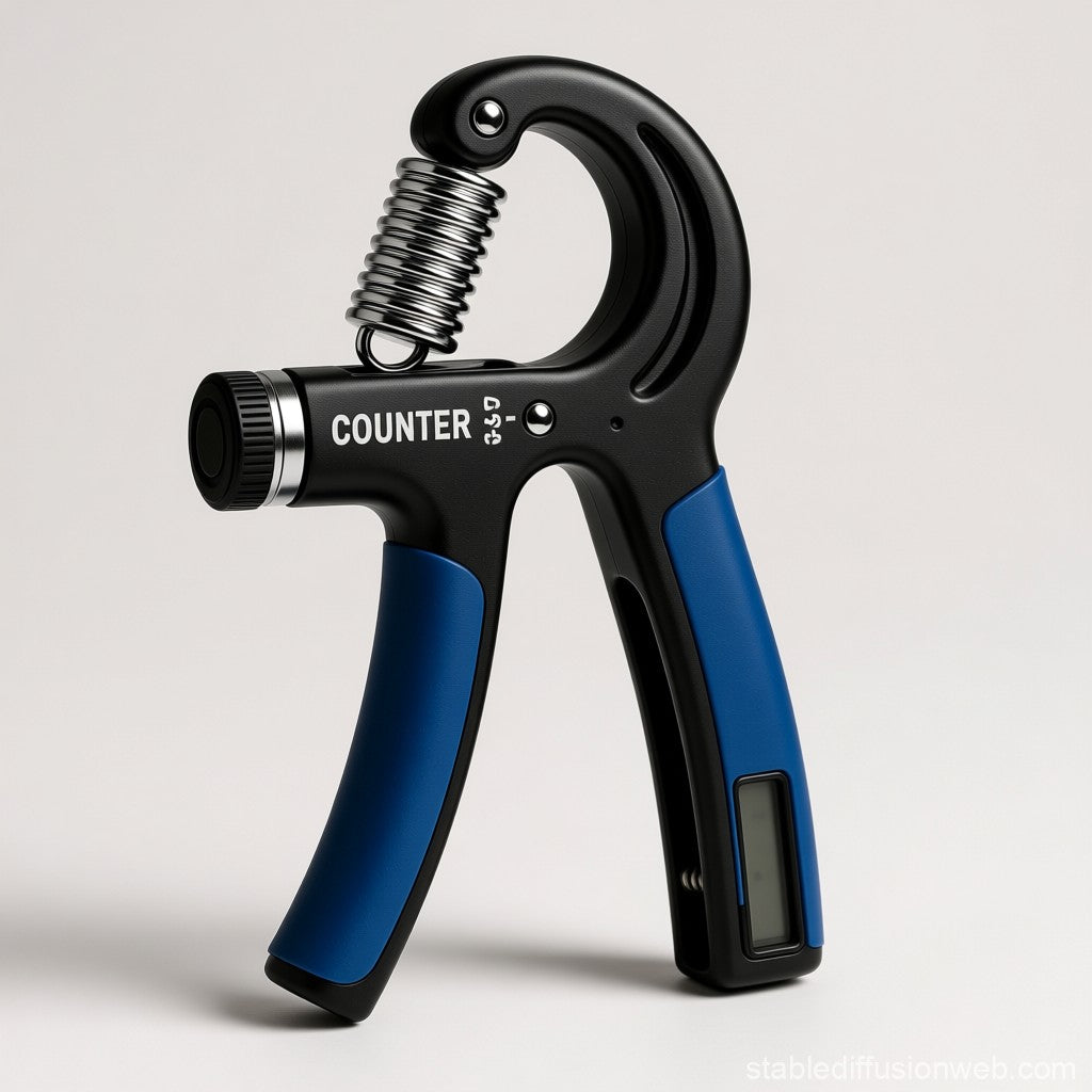 Adjustable Exerciser Hand Gripper With Counter Strengthener