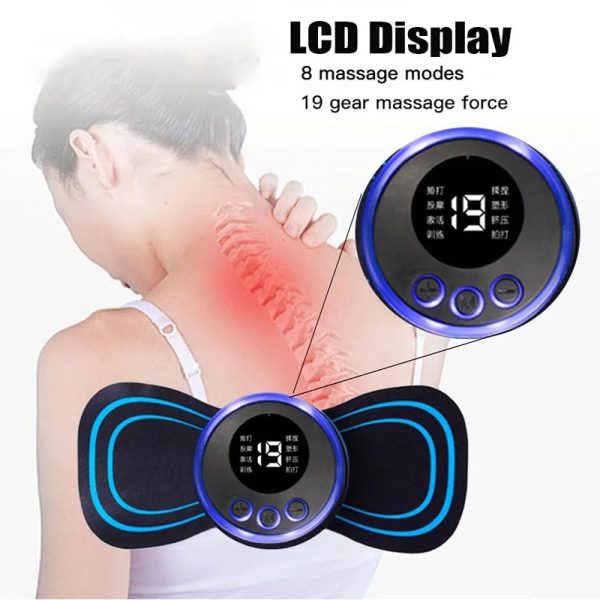 Portable Mini Electric Massager Ems Mini Body Massage Patch For Muscle