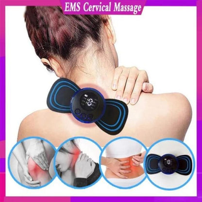 Portable Mini Electric Massager Ems Mini Body Massage Patch For Muscle