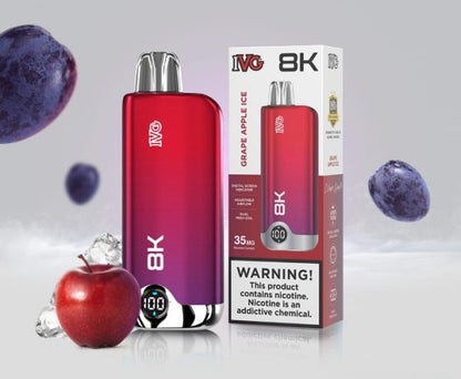 Ivg Original Disposable Vape 8k Puffs 35 Mg | Rechargeable | Premium Display With Sleek Design